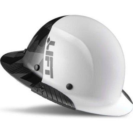 LIFT SAFETY Lift Safety DAX Carbon Fiber Full Brim 50-50, White/Black Camo HDF50C-20CK